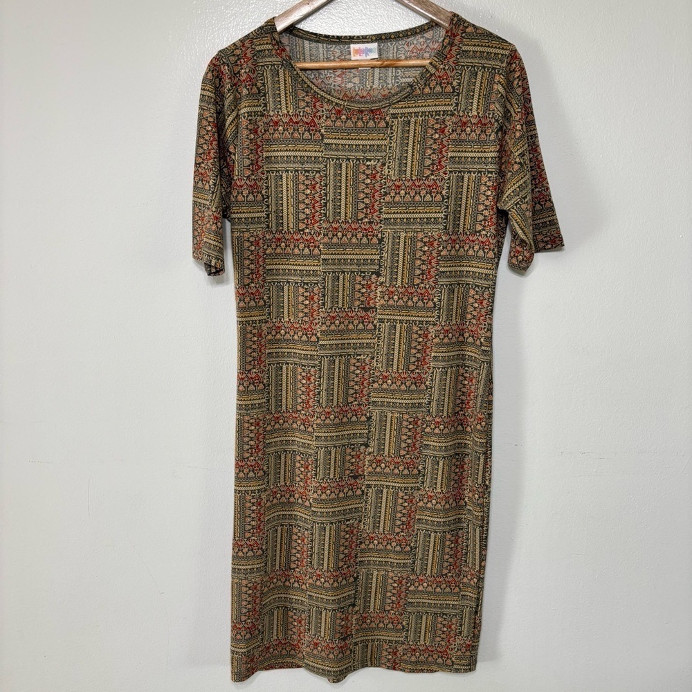 Lularoe Printed Julia Dress Size L